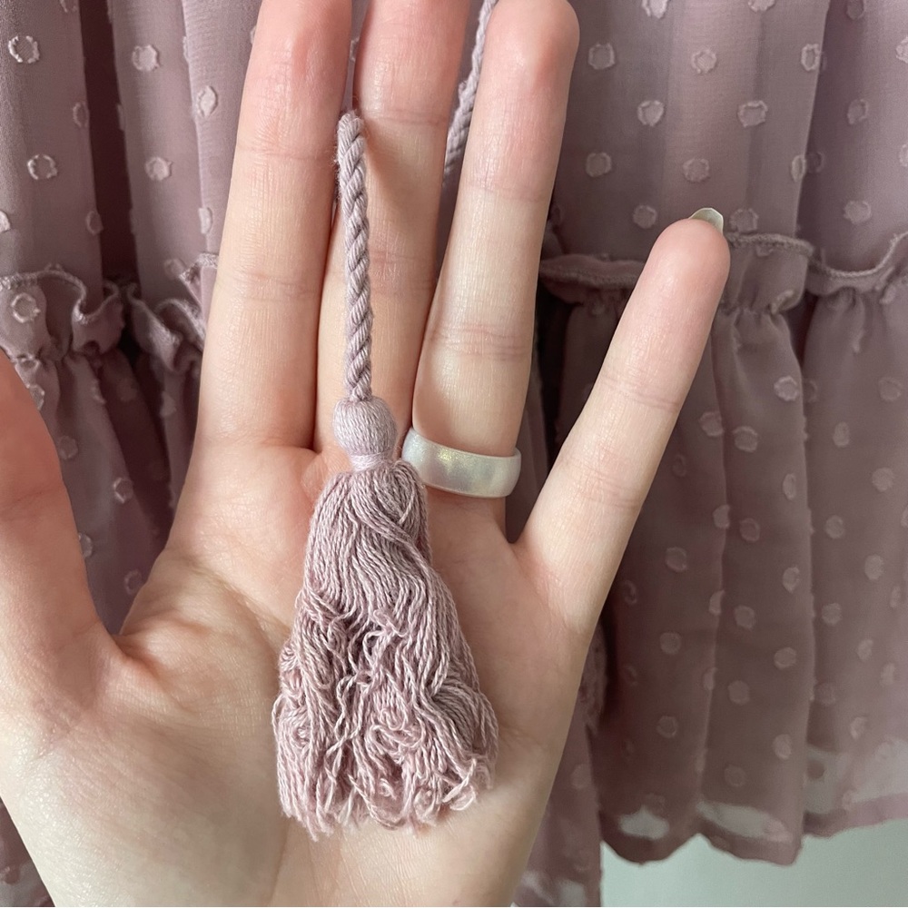 Pink Ruffled Skirt with Drawstring - Picture 5 of 5